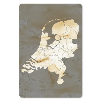 Produktbild von MuchoWow® Mauspad Mousepad Karte von Europa - Niederlande - Marmor 40x60 cm - Mousepads - Maus Mat - Pad - Mausunterlage - Schreibtisch Accesoire