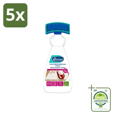 Produktbild von 5 x Dr. Beckmann Teppich-Fleckenentferner mit Bürstenaufsatz - 650 ml - Großpackung - 5 Stücke