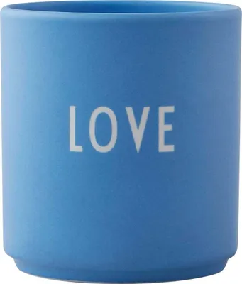 Produktbild von Design Letters Becher LOVE - blau