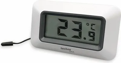 Produktbild von Technoline WS 7003, Elektronisches Umgebungsthermometer, Drinnen, °C, Digital, Weiß, Wand, Tisch