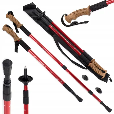 Produktbild von Verk Group Nordic Walking Stöcke Kork Korkgriffe Verstellbar