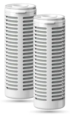 Wasserfilterkanne 1,45 l mit 2 Ersatzpatronen, Glas, Direktfilter, Mineralien