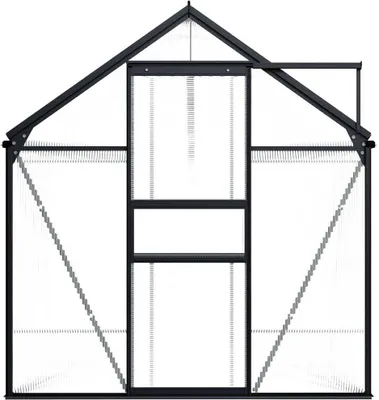 Produktbild von vidaXL Gewächshaus Anthrazit Aluminium 7,03 m²