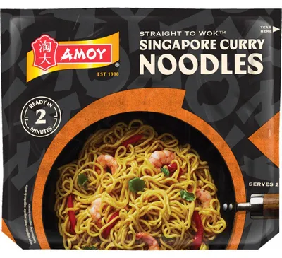 Immagine prodotto di Amoy Singapore Curry Noodles 300g – Noodles istantanei piccanti al sapore di curry