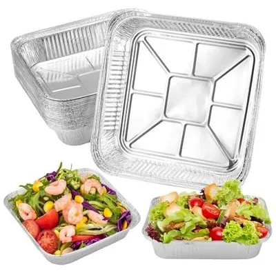 Zdjęcie produktu dla Tacki aluminiowe do grilla 30 szt. 1200 ml grillowanie piknik camping