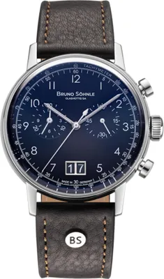 Produktbild von BRUNO SÖHNLE Herrenuhr Bergamo Chronograph blau 17-13237-331