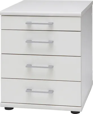 Produktbild von Möbelpartner Standcontainer Tiger | HxBxT 52x42x50cm | 4 Schubladen | Weiß