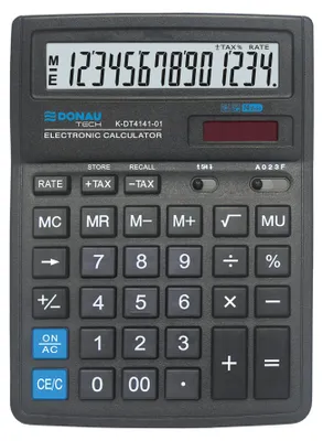 Produktbild von Donau Tech Taschenrechner K-Dt4141-01 Schwarz 5669