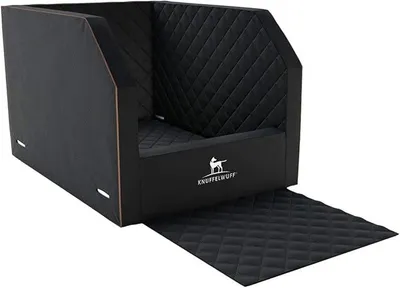 Produktbild von Cargo Hundebox Auto Hunde Autositz Hundetransportbox Transportbox Hund Rücksitz 60 x 105 x 50cm Schwarz