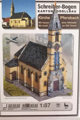Produktbild von Schreiber-Bogen Kartonmodellbau Altstadt-Kirche Pfersbach HO