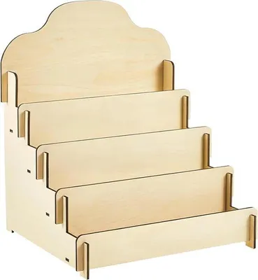 Immagine prodotto di Portacartoline in legno a 4 ripiani