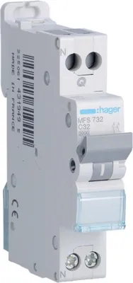 Image de Disjoncteur Hager C 32a Sans Vis