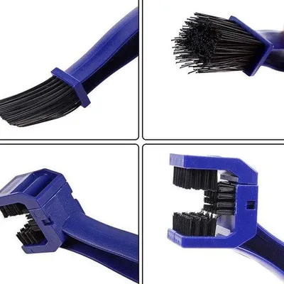 Produktbild von Kettenreinigungsborstel für Motorräder und Fahrräder - Blau
