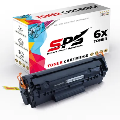 Produktbild von 6x Toner 12A Q2612A Schwarz Kompatibel für HP Laserjet M1005 Drucker