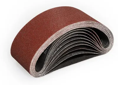 Image de Lot de 15 bandes abrasives de 75 x 533 mm, grain 80