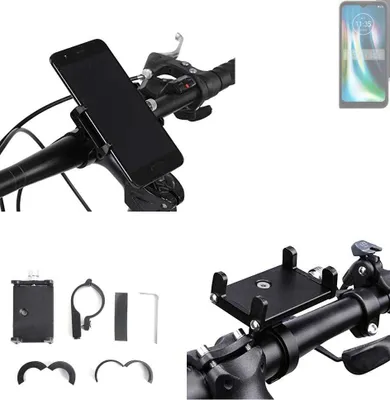 Produktbild von K-S-Trade Handyhalterung für das Fahrrad kompatibel mit Motorola Defy 2 Halter Lenkstange Fahrradhalterung Motorrad Bike Mount Befestigung Smartphone