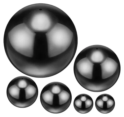 Image de Ensemble de 6 boules réfléchissantes en acier inoxydable pour la décoration de jardin et de bassin