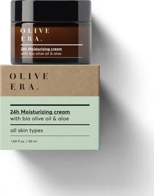 Produktbild von OLIVE ERA 24h Moisturizing Cream mit naturreinem Olivenöl, Vitamin E  & Aloe Vera  50ml