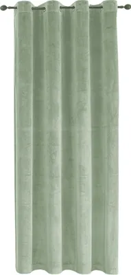 Produktbild von Verdunkelungsvorhang Samt weich 140x175 cm Lindgrün Ösen Vorhang blickdicht abdunkelnd Gardine Ösenaufhängung