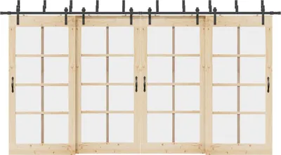 Zdjęcie produktu dla vidaXL Zestaw okuć do drzwi przesuwnych 427 cm stal czarny