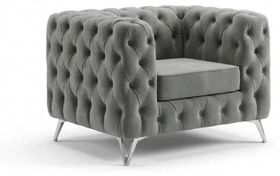 Zdjęcie produktu dla Wygodny fotel Chesterfield o solidnej konstrukcji