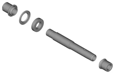 Image de Axe creux SHIMANO complet pour axe de rechange FH-TC500-HL - compatible avec Shimano ...