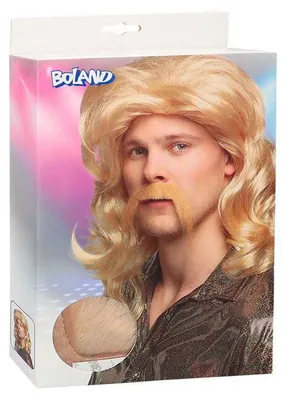 Produktbild von Barry-Perücke mit Schnauzbart