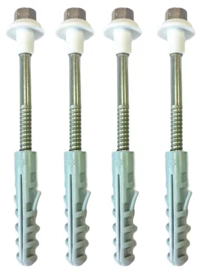 Produktbild von WC-Befestigungsset mit Messingkopf und Fischer-Dübel