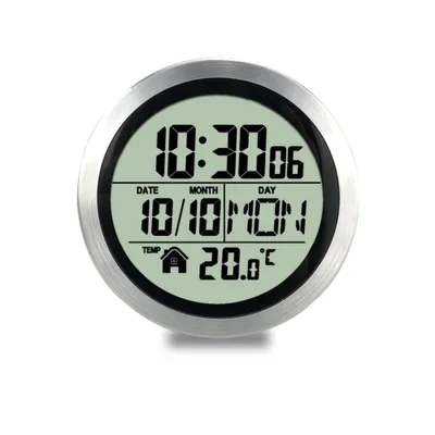 Produktbild von Kein Stanzen, Saugnapfuhr, Heimuhr, wasserdicht, Badezimmer, Waschraum, Kuechenuhr, LCD-Digitalanzeige, Uhr, Temperaturdetektor