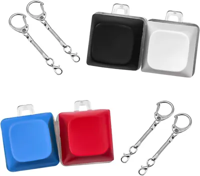Productafbeelding van Toetsenbord fidget speelgoed sleutelhanger - Set van 4 - Knop Fidget Speelgoed voor Studenten Tieners