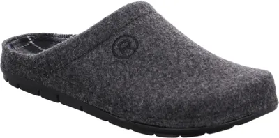Produktbild von Rohde Herren Pantoffel Filz Hausschuh Memoryfußbett Rodigo-H 6744, Größe:45 EU, Farbe:Grau
