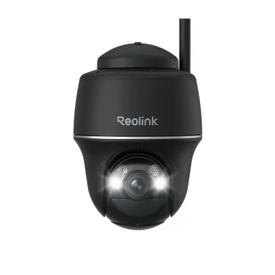 Zdjęcie produktu dla Reolink Argus PT, zewnętrzna kamera PTZ 2K+ 5MP na baterie słoneczne, WiFi 2,4/5 GHz, wykrywanie osób/pojazdów, 2-kierunkowe audio, czarna