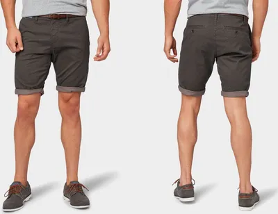 Obrázok produktu pre Tom Tailor Herren Josh Regular Slim Chino Shorts Mit Gürtel