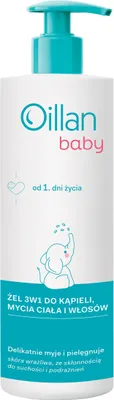 Zdjęcie produktu dla Oillan Baby Żel do mycia ciała i włosów 3w1, 400 ml