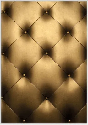 Produktbild von Wallario Wandbild Goldene Ledertür, Größe: 70,30 x 100,30 cm, Poster mit weißem Kunststoffrahmen