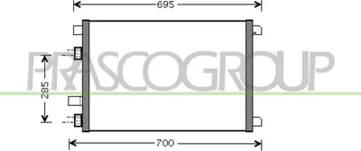 Produktbild von PRASCO RN032C001 Kondensator Klimaanlage Klimakondensator für RENAULT SCÉNIC II (JM0/1)