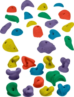Produktbild von Klettergriff-Set Happy Gibbon + Spider Jugs, 30-tlg.