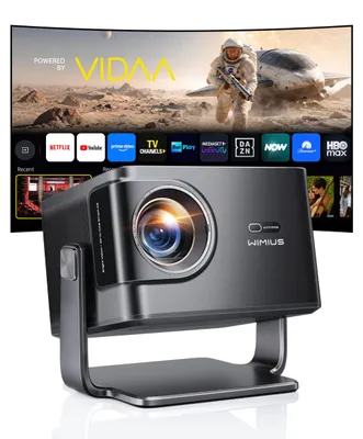 Zdjęcie produktu dla Projektor Beamer o jasności 2500 lumen ANSI i rozdzielczości Full HD – przenośny projektor LCD do domowego kina