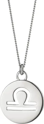 Produktbild von cai Halskette Waage Sternzeichen 925/- Sterling Silber rhodiniert