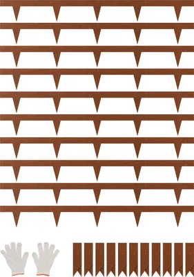 Produktbild von VEVOR Rasenkante, 10er-Set, 1016x114,3x1,5 mm, rostbeständige Beeteinfassung aus Metall, Beetumrandung, Raseneinfassung, einfach zu installieren