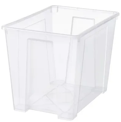 Produktbild von IKEA SAMLA Aufbewahrungsbox Transparent 56x39x42 cm
