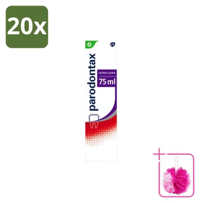 Image de 20 tubes de dentifrice Parodontax Ultra Clean pour les gencives qui saignent - 75 ml - Pack économique - 20 pièces