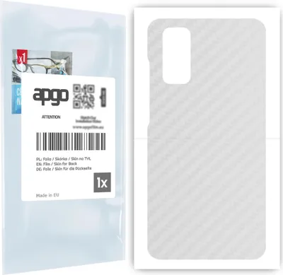 Produktbild von apgo Rückseite Schutzfolie für Samsung Galaxy S20 5G UW -  Hinten Schutzfolie Carbon Transparent (durchsichtig), Rückseite Folie schützt vor Kratzern und Fingerabdrücken