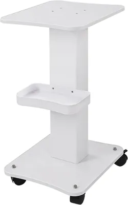 Productafbeelding van Beauty Trolley Cart with Wheels, 3 Tier Aluminum Beauty Rolling Cart, Hair Salon, Spa Salon, Vacuum Therapy Machine Trolley, Load 140LB