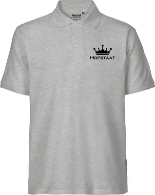 Produktbild von Huuraa Herren Polo Shirt Hofstaat Schützenfest 3XL Sport Grey Bio Baumwolle Fairtrade Poloshirt Geschenkidee