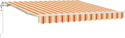 Immagine prodotto di Tenda da sole estensibile vidaXL, giallo e arancione, 350 x 250 cm