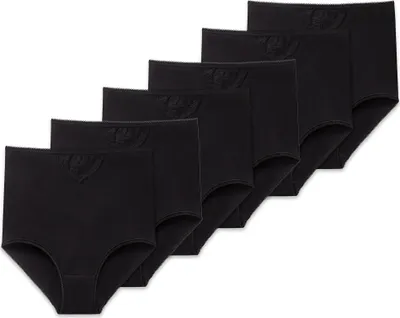 Produktbild von SCHIESSER Damen Maxi-Slips, 6er Pack - "Baumwolle Essentials", Maxi Pants, Baumwolle Schwarz S