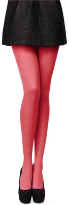 Image de Collants en microfibre pour femme Antie AN-123 80 deniers (rouge corail, taille S) .