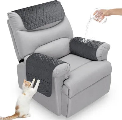 Imagen del producto de Funda para reposabrazos, impermeable, antideslizante, de 68 x 39 cm, para sillones
