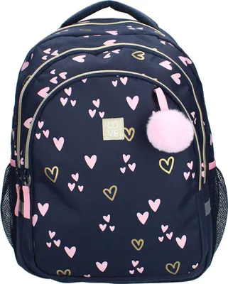Produktbild von Vadobag Rucksack mit niedlichen Herzen-Print Blue One size